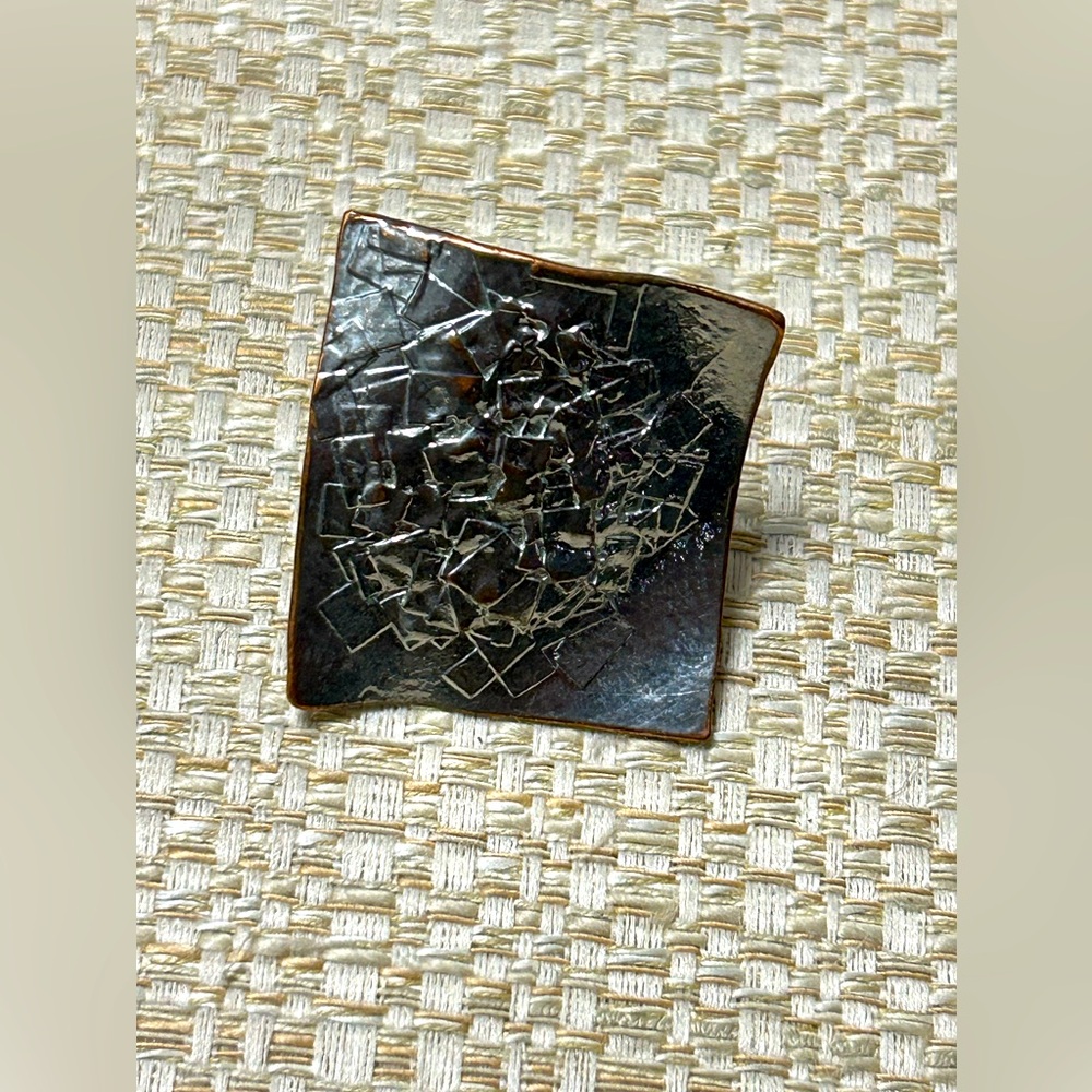 Cecile Jeanne Paris copper and silver adjustable ring